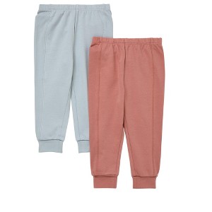 Hanes Pure Comfort Baby French Terry Joggers, Organic Cotton, Boys & Girls, 2-Pack - 1 of 2