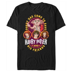 Men's Harry Potter Dobby Has Come to Save Cartoon T-Shirt - 1 of 4