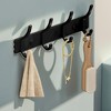 Unique Bargains Wall Mount Coat Rack with Hooks Used for Hanging Hat Towel Bathrooms - 2 of 4