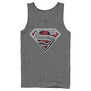 Men's Superman Logo Grunge Tank Top - 1 of 3