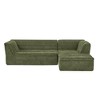 106'' Chenille L-Shaped Modular Sectional Sofa with Chaise, Boneless Design and No Assembly Required - 3 of 4