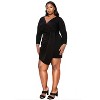 L I V D Women's Raven Faux Wrap Bodycon Dress - 2 of 3