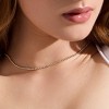 EVRY JEWELS WATERPROOF Gold or Silver Plated Stainless Steel Icy Necklace - 2 of 3