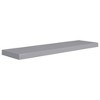 Wall Shelf Gray Honeycomb MDF and metal 35.4 in x 9.3 in x 1.5 in - 2 of 4