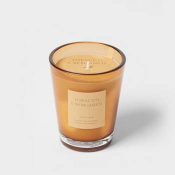 Glass jar candle – big initial name