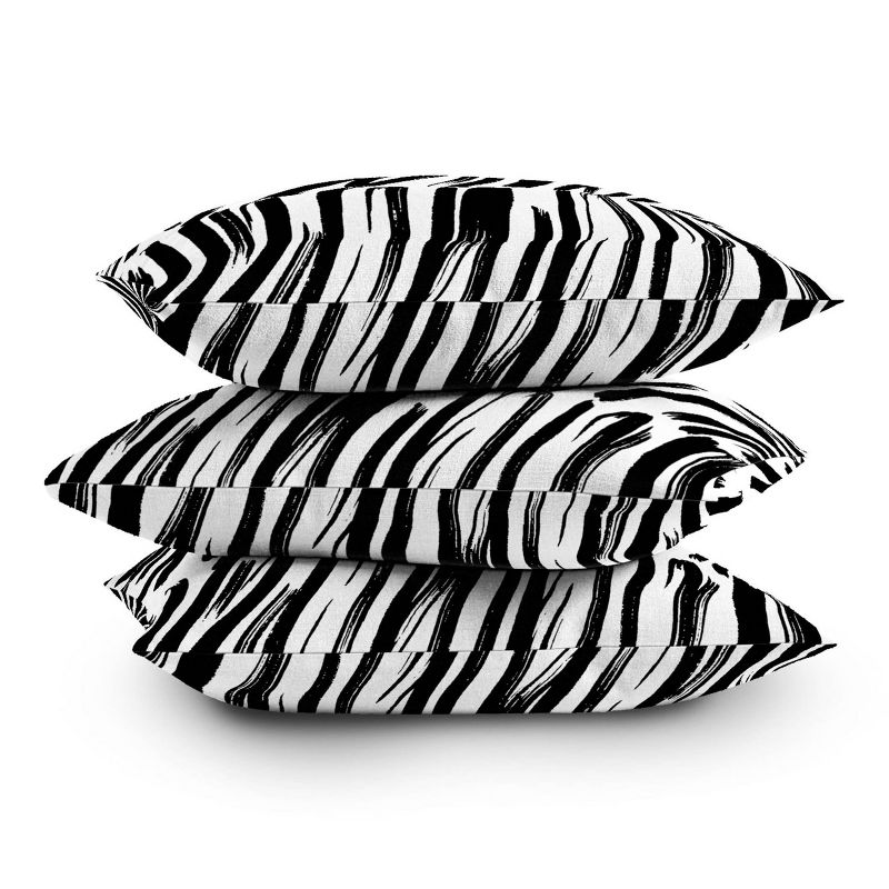 Rebecca Allen Covered Square Throw Pillow Black/White - Deny Designs, 5 of 6