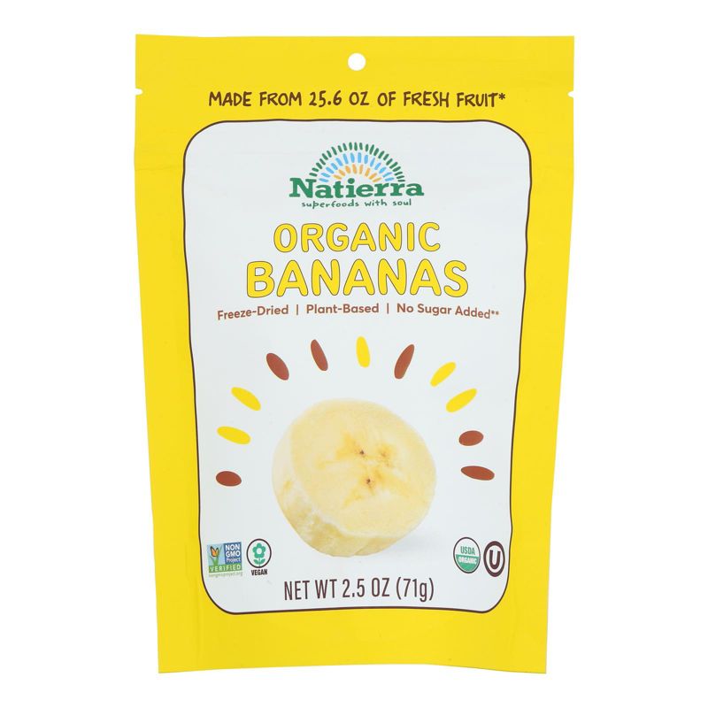 Natierra Organic Freeze-Dried Bananas - Case of 12/2.5 oz, 2 of 7
