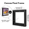 Americanflat 12x12 Canvas Floating Frame with Adhesive Strips Included - Elegant Floating Frame for Artwork - Canvas Frames for Wall Display - Black - 2 of 3