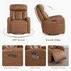 Spruce & Spring Triple Motor Leather Power Swivel Recliner with Adjustable Lumbar - 4 of 4