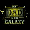 Men's Design By Humans Best Dad In Galaxy Badge By AmusingDesignCo Tank Top - 2 of 2
