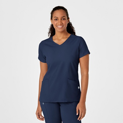 Wink Women's Y-neck Wrap Scrub Top : Target