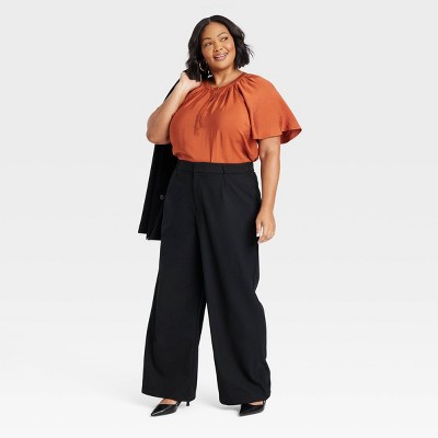 Ava & Viv Damen Plus Fit Wide Leg Hose Pants Power Stretch - Bild 13 von 15