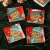 Certified International (Set of 4) 8.5" Christmas Whimsy Gingerbread Dessert Plates - 3 of 4