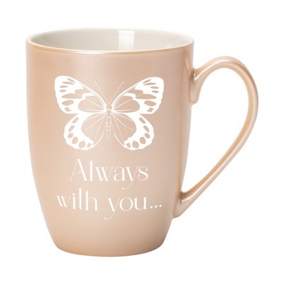 Elanze Designs Always With You Precious Pearl 10 ounce New Bone China Coffee Cup Mug