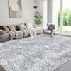 Modern Abstract Geometric Stripe Rugs for Living Room Bedroom Soft Low Pile Carpet Indoor Washable Non Slip Easy Care Area Rug - 3 of 4