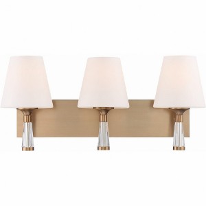 Crystorama Lighting Ramsey 3 - Light Sconce in  Vibrant Gold - 1 of 4