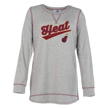 NBA Los Angeles Clippers Women's Gray Long Sleeve Team Slugger Crew Neck T-Shirt - S