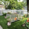 Artloge Large Heavy Duty Coop House Anti-rust Stainless Steel Chicken Rabbit Small Bunny Cage Chicken House with Removable Tray & Waterproof Cover - 2 of 4