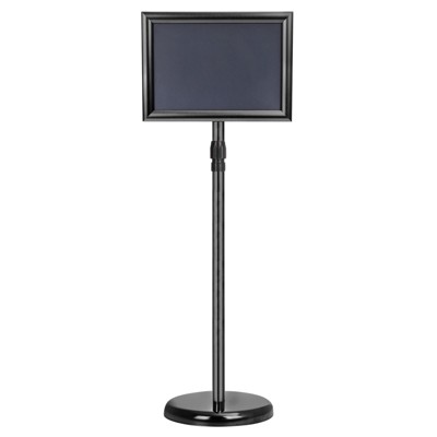 Unique Bargains Business Advertising Menu Adjustable Poster Sign Stand with Base