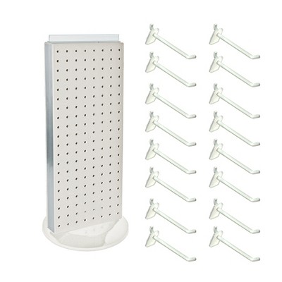 Azar Displays Revolving Pegboard Counter Display with Hooks