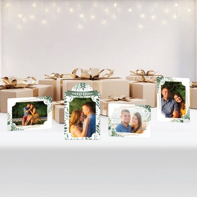 Boho Botanical Greenery Party 4x6 Paper Photo Frame Kit - Set of 12