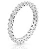 Pompeii3 1 Ct TDW Diamond Eternity Wedding Ring 10k White Gold - 3 of 4