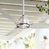 54" Minka Aire Modern Outdoor Ceiling Fan with Remote Control Brushed Nickel Wet Rated for Patio Exterior House Home Porch Gazebo - 2 of 4