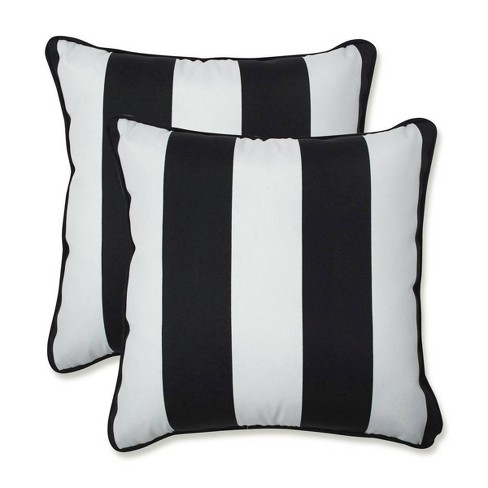 Cabana stripe outdoor clearance pillows