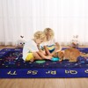 Galaxy Area Rug Outer Space Themed Rug Ultra Soft Pile ABC Alphabet Educational Toddler Carpet Washable Non Slip Solar System Play Mat for Playroom - 4 of 4