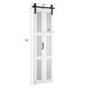 SMARTSTANDARD Bifold Barn Door 84 in. Height 3-Lite Frosted Glass MDF Bi-fold Sliding Closet Doors with Hardware Kit Included, Predrilled - 4 of 4