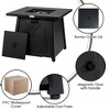 Tangkula 7PCS Rattan Patio Sectional Furniture Set w/ 30" Fire Pit Table & Cushion - 3 of 4