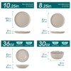 vancasso 16 Piece Stoneware Dinnerware Set with Dinner Plates, Dessert Plates, Soup Plates and Bowls for 4 - 2 of 4