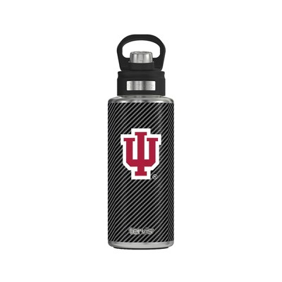 NCAA Indiana Hoosiers 32oz Carbon Fiber Stainless Steel Water Bottle