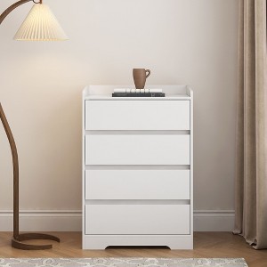 NicBex 4 Drawer Dresser,Chest of Drawers without Handle,Modern Wood Storage Cabinet for Living Room,Entryway,Bedroom,Hallway - 1 of 4