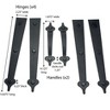 Household Essentials Garage Handle and Hinge Magnets – Decorative Magnetic Hardware Steel Doors, Easy Installation, Durable & Weatherproof, Set of 6 - 3 of 4