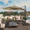 CASAINC 11 FT Cantilever Umbrella with Base - 2 of 2