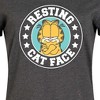 Women's Garfield Resting Cat Face Graphic T-shirt Dress - Heather Charcoal - 4X - 2 of 4