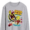 Men's - Marvel - Iron Man Sticker Style Long Sleeve Graphic T-Shirt - 2 of 4