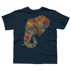 Boy's Design By Humans Elephant (Majestic) By kase T-Shirt - 1 of 3