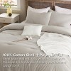 5-Piece Comforter Set with Cotton Waffle Throw Blanket - 2 of 4