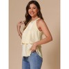 INSPIRE CHIC Women's Summer Halter Ruffle Pleated Tiered Layered Flowy Tank Top - 4 of 4