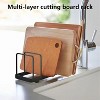 LunaLulinlk Lid Organizer Pot Lid Organizer Pot Lid Rack Holder Suitable, Reusable Containers in Cabinet Pantry - 3 of 4