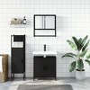 vidaXL Bathroom Furniture Set Black Engineered Wood Medium - 3 of 4