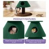 60inch Cat Tree Tower with 2 Large Condos Party Decoration with Cat House And Bedsfor Indoor Cats - 2 of 4