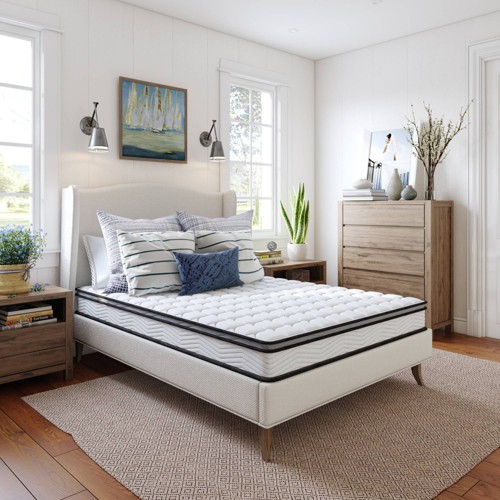 'Full 8'' Cardell Spring Memory Foam Mattress Jubilee Mattress, Beige