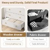 Chest of Dressers with 3 Drawers, Night Stand with Gold Handles, Large Clothes Storage Cabinet for Bedroom, Nursery, Living Room, Closet, White - 4 of 4