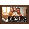 PosterPalooza | Simple Brown Picture Frame - UV Acrylic, Backing Board, Hanging Hardware Included - 2 of 4
