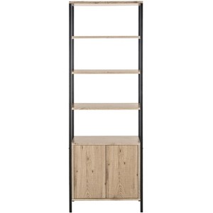 Natasha Etagere - FOX4273 - Oak/Black - Safavieh Couture - 1 of 4