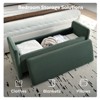 Pinmoco 44" Corduroy Storage Ottoman Bench, Upholstered Bench for Entryway Bedroom and Living Room with Storage - 4 of 4