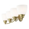 Livex Lighting Somerville 4 - Light Vanity in  Antique Brass - 2 of 4